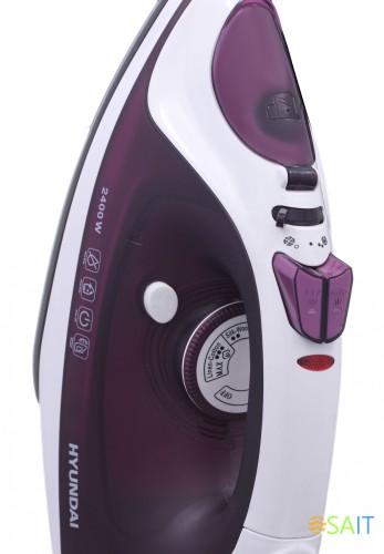 Утюг Hyundai H-SI01961 2400Вт белый/фиолетовый