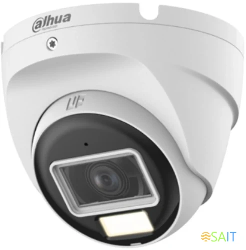 Камера видеонаблюдения аналоговая Dahua DH-HAC-T2A51P-U-IL-0280B-S2 2.8-2.8мм цв. корп.:белый