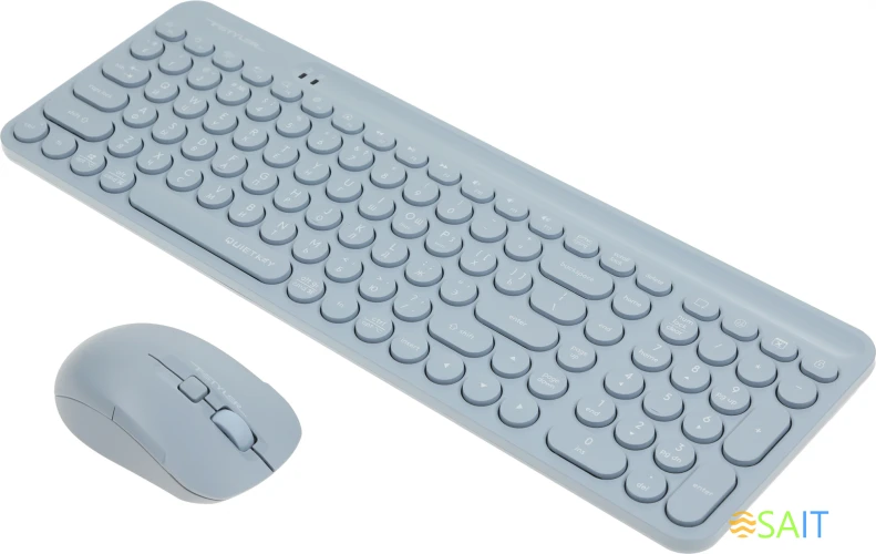 Клавиатура + мышь A4Tech Fstyler FG3300 Air клав:синий мышь:синий USB беспроводная slim Multimedia