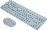 Клавиатура + мышь A4Tech Fstyler FG3300 Air клав:синий мышь:синий USB беспроводная slim Multimedia