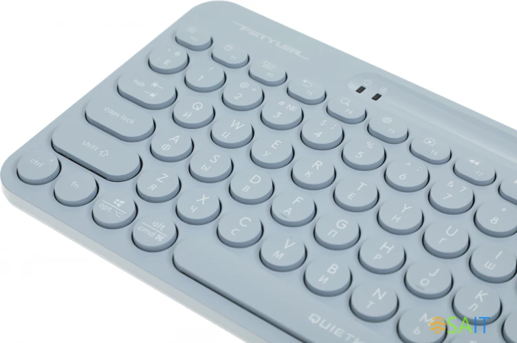 Клавиатура + мышь A4Tech Fstyler FG3300 Air клав:синий мышь:синий USB беспроводная slim Multimedia