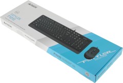 Клавиатура + мышь A4Tech Fstyler F1010 клав:черный/серый мышь:черный/серый USB Multimedia (F1010 GREY)