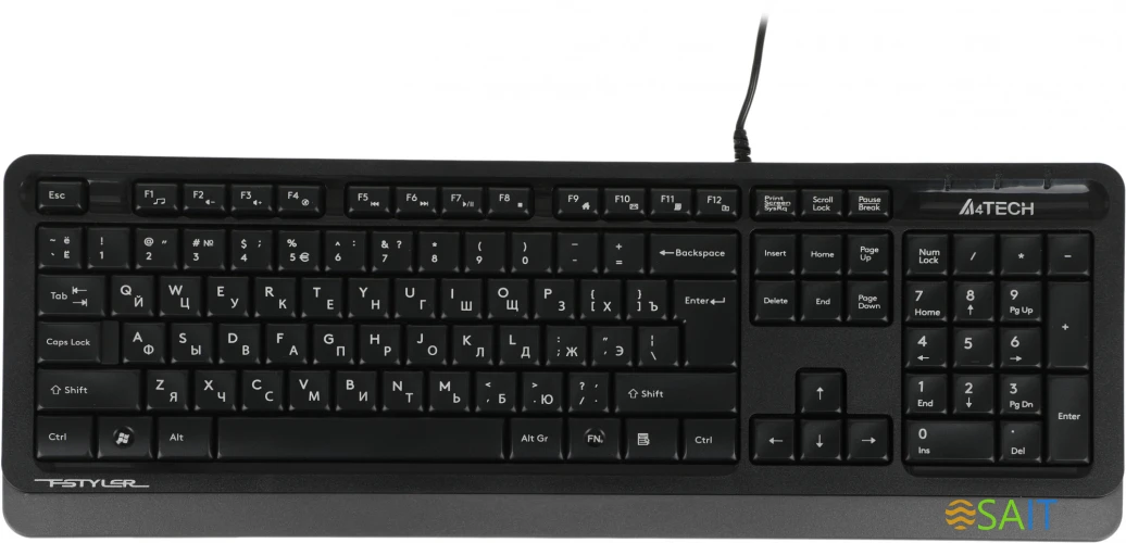 Клавиатура + мышь A4Tech Fstyler F1010 клав:черный/серый мышь:черный/серый USB Multimedia (F1010 GREY)
