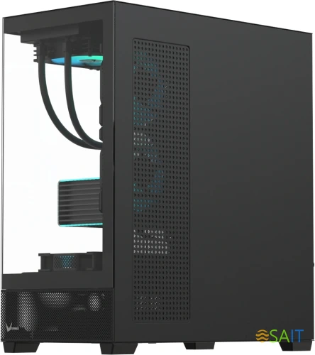 Корпус Formula Crystal Z2 Plus FR черный без БП ATX 5x120mm 1xUSB2.0 2xUSB3.0 1xUSB3.1 audio bott PSU