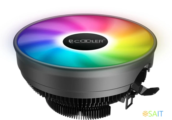 Устройство охлаждения(кулер) PcCooler E126M Pro RGB Soc-AM5/AM4/1200/1700/1851 черный 4-pin 29.8dB Al 90W 266gr Ret (R3-0120WBKSXX-GL)