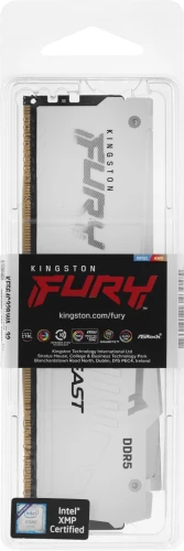 Память DDR5 32GB 6400MHz Kingston KF564C32BWA-32 Fury Beast RGB RTL Gaming PC5-51200 CL32 DIMM 288-pin 1.4В dual rank с радиатором Ret