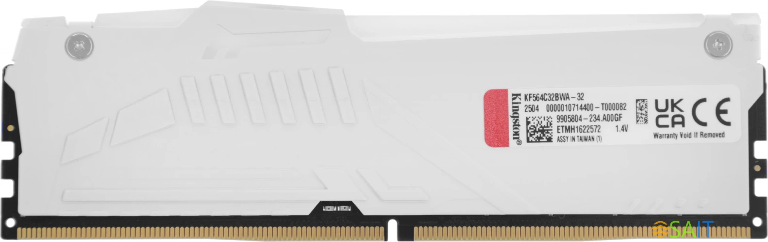 Память DDR5 32GB 6400MHz Kingston KF564C32BWA-32 Fury Beast RGB RTL Gaming PC5-51200 CL32 DIMM 288-pin 1.4В dual rank с радиатором Ret