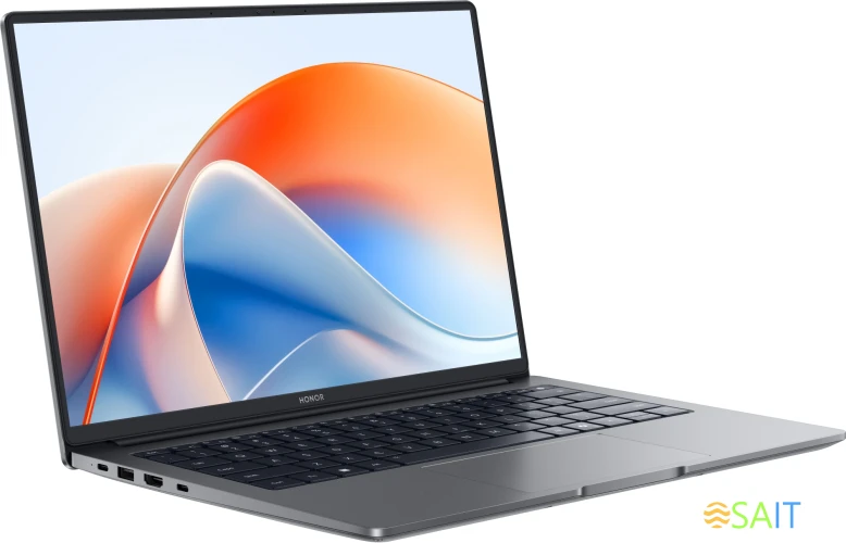 Ноутбук Honor MagicBook X14 Plus 2025 FermiB-5611 Core 5 220H 16Gb SSD1Tb Intel Iris Xe graphics 14" IPS WQXGA (2880x1800) Windows 11 Home grey space WiFi BT Cam (5301ALWA)