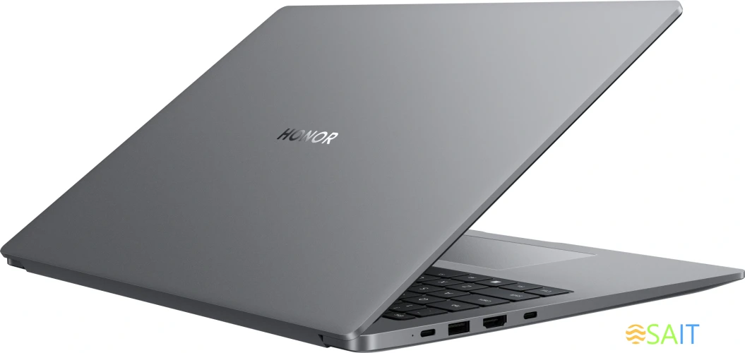 Ноутбук Honor MagicBook X14 Plus 2025 FermiB-5611 Core 5 220H 16Gb SSD1Tb Intel Iris Xe graphics 14" IPS WQXGA (2880x1800) Windows 11 Home grey space WiFi BT Cam (5301ALWA)