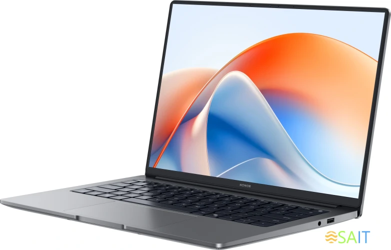 Ноутбук Honor MagicBook X14 Plus 2025 FermiB-5611 Core 5 220H 16Gb SSD1Tb Intel Iris Xe graphics 14" IPS WQXGA (2880x1800) Windows 11 Home grey space WiFi BT Cam (5301ALWA)