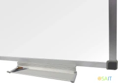 Доска магнитно-маркерная Silwerhof лак белый 100x150см алюминиевая рама лоток для аксессуаров