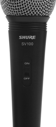 Микрофон проводной Shure SV100-A 4.5м черный/серебристый