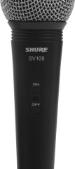 Микрофон проводной Shure SV100-A 4.5м черный/серебристый