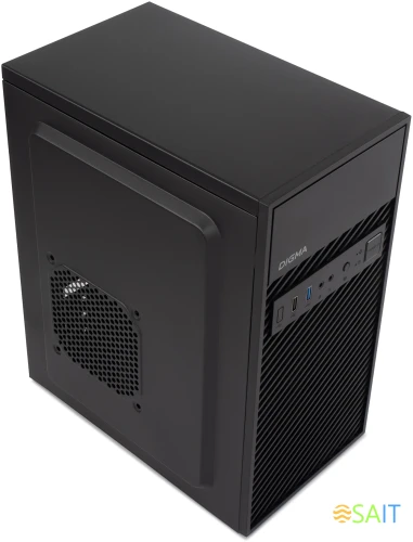 Корпус Digma DCC-MN303 черный без БП mATX 1x80mm 2x120mm 1xUSB2.0 1xUSB3.0 audio
