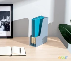 Лоток вертикальный Deli NS022BLUE Nusign 308x249x91мм синий