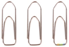 Скрепки Deli E39719 металл никелированные треугольник 28мм (упак.:100шт) картонная коробка