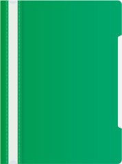 Папка-скоросшиватель Бюрократ -PS20GRN A4 прозрач.верх.лист пластик зеленый 0.12/0.16