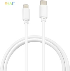 Кабель Buro PD18W USB Type-C (m)-Lightning (m) 1м белый