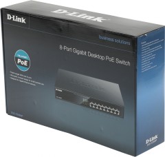 Коммутатор D-Link DGS-1008MP/B1A (L2) 8x1Гбит/с 8PoE 8PoE+ 125W неуправляемый