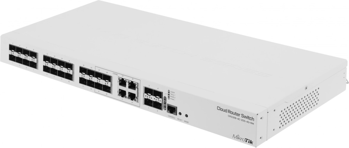 Коммутатор MikroTik CRS328-4C-20S-4S+RM 4xКомбо(1000BASE-T/SFP) 20SFP 4SFP+ управляемый