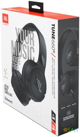 Гарнитура накладные JBL Tune 660BT NC черный беспроводные bluetooth оголовье (JBLT660NCBLK)