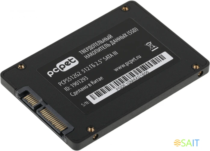 Накопитель SSD PC Pet SATA-III 512GB PCPS512G2 2.5" OEM