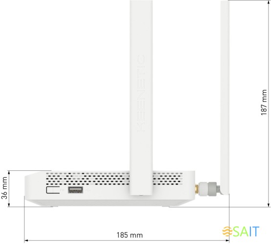 Роутер беспроводной Keenetic Skipper 4G (KN-2910) AC1200 10/100/1000BASE-TX/4G cat.4 серый