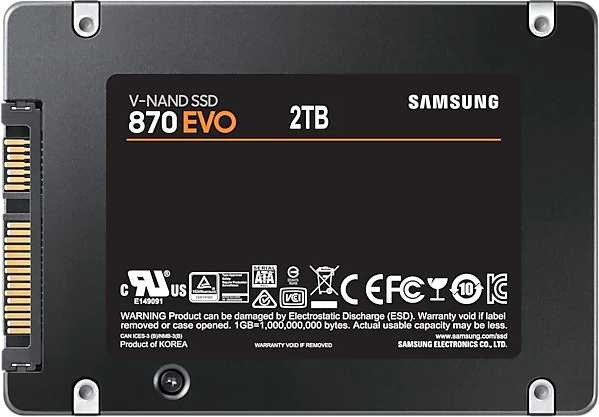 Накопитель SSD Samsung SATA-III 2TB MZ-77E2T0BW 870 EVO 2.5"