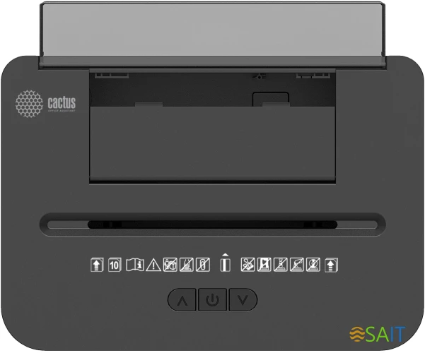 Шредер Cactus CS-SH-D8 с автоподачей (секр.P-4) фрагменты 150лист. 24лтр. скобы пл.карты