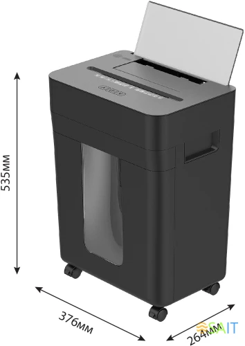 Шредер Cactus CS-SH-D8 с автоподачей (секр.P-4) фрагменты 150лист. 24лтр. скобы пл.карты