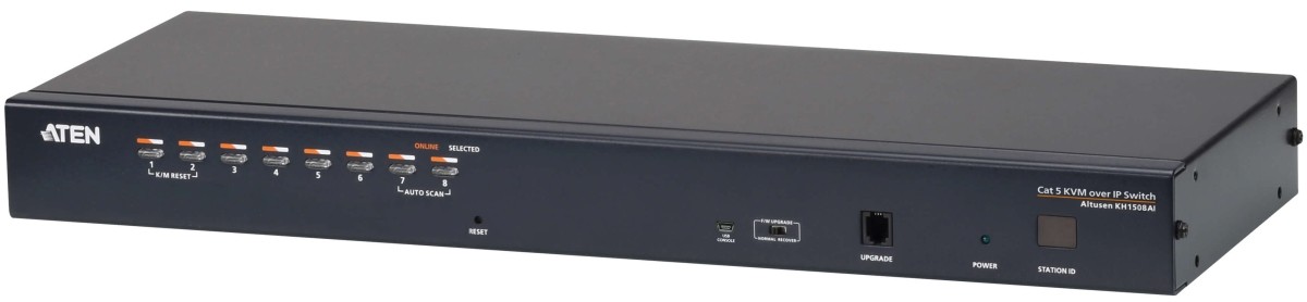 8-портовый KVM-переключатель высокой плотности Over the NET™ Cat 5 ATEN KH1508AI