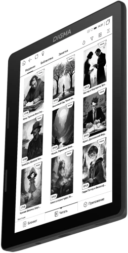 Электронная книга Digma F4 5.83" E-ink HD Carta 680x920 Touch Screen 1.2Ghz 1Gb/8Gb/SD/microSDHC/подсветка дисплея черный