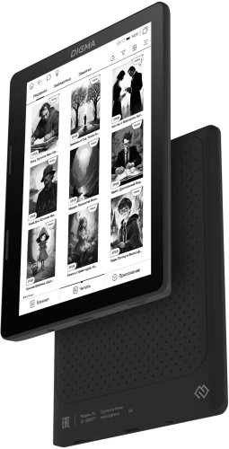 Электронная книга Digma F4 5.83" E-ink HD Carta 680x920 Touch Screen 1.2Ghz 1Gb/8Gb/SD/microSDHC/подсветка дисплея черный