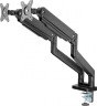 Кронштейн для мониторов Ultramounts UM731 черный 17"-35" макс.16кг крепление к столешнице поворот и наклон