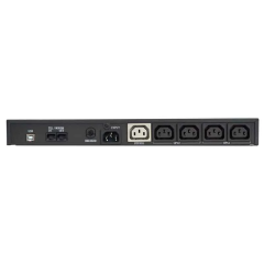 ИБП KIN-600AP, RackMount, линейно-интерактивный, 600 ВA, 480 Вт, вход IEC320 C14, 4 розетки IEC320 C13 с резервным питанием,  1 розетка IEC320 C13 с фильтрацией, USB, RS-232, защита RJ45, PF 0.8, ШхГхВ 377х362х44мм, 9.4 кг Powercom KIN-600AP RM