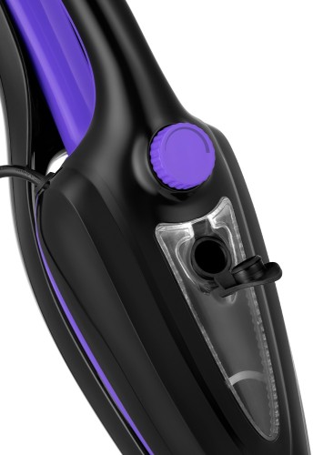 Швабра паровая Kitfort КТ-1051 1500Вт черный/фиолетовый