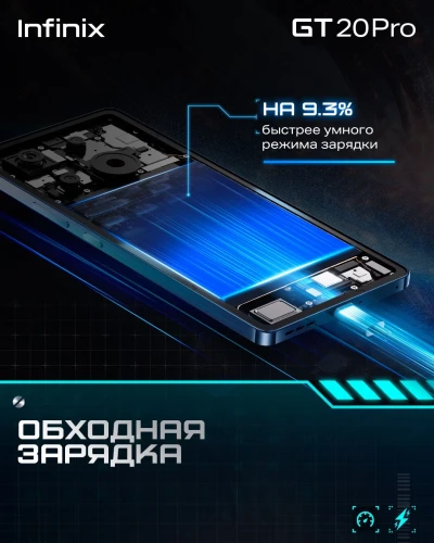 Смартфон Infinix X6871 GT 20 Pro 256Gb 12Gb оранжевый моноблок 3G 4G 2Sim 6.78" 1080x2436 Android 14 108Mpix 802.11 a/b/g/n/ac/ax NFC GPS GSM900/1800 GSM1900 Protect FM