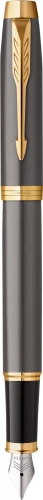 Ручка перьев. Parker IM Premium Grey Core GT (2213776) сталь нержавеющая M подар.кор.