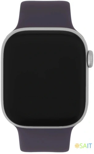 Смарт-часы Apple Watch Series 11 A3331 42мм OLED корп.серебристый Sport Band рем.фиолетовый разм.брасл.:M/L (MEU74LW/A)