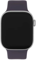 Смарт-часы Apple Watch Series 11 A3331 42мм OLED корп.серебристый Sport Band рем.фиолетовый разм.брасл.:M/L (MEU74LW/A)