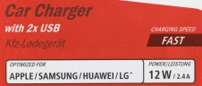 Автомобильное зар./устр. Hama H-1401660 1.2A+1.2A 2xUSB универсальное черный (00173624)