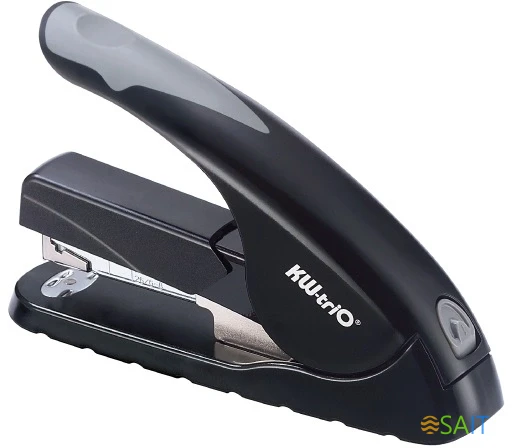 Степлер настольный Kw-Trio 5818 Soft-Touch 24/6 24/8 26/6 26/8 (40листов) снижение усилия серый/черный 210скоб