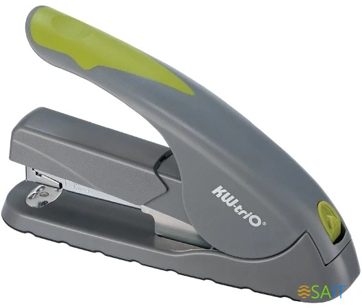 Степлер настольный Kw-Trio 5818 Soft-Touch 24/6 24/8 26/6 26/8 (40листов) снижение усилия серый/черный 210скоб