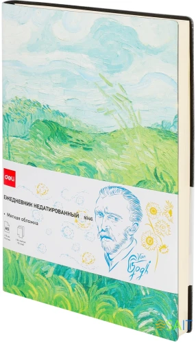 Ежедневник Deli VG CN146 A5 недатир. 136стр. ассорти Поле