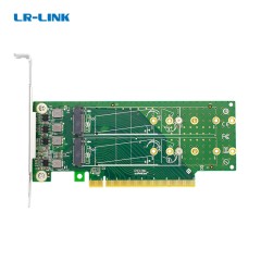Адаптер для SSD LR-Link PCIe x16 to 4-Port M.2 NVMe SSD Adapter