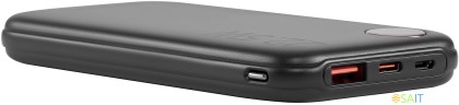 Мобильный аккумулятор Digma DGPF10B 10000mAh QC3.0/PD3.0 22.5W 3A USB-A/USB-C черный (DGPF10B22PBK)