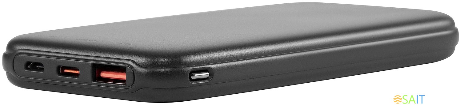 Мобильный аккумулятор Digma DGPF10B 10000mAh QC3.0/PD3.0 22.5W 3A USB-A/USB-C черный (DGPF10B22PBK)