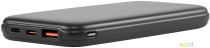 Мобильный аккумулятор Digma DGPF10B 10000mAh QC3.0/PD3.0 22.5W 3A USB-A/USB-C черный (DGPF10B22PBK)