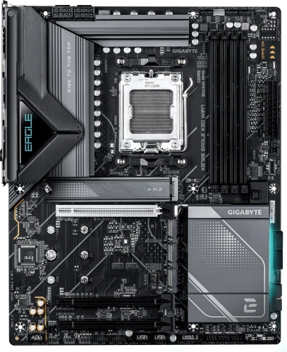 Материнская плата Gigabyte X870E EAGLE X WF7 Socket AM5 AMD X870E 4xDDR5 ATX AC`97 8ch(7.1) 5Gigabit RAID+HDMI