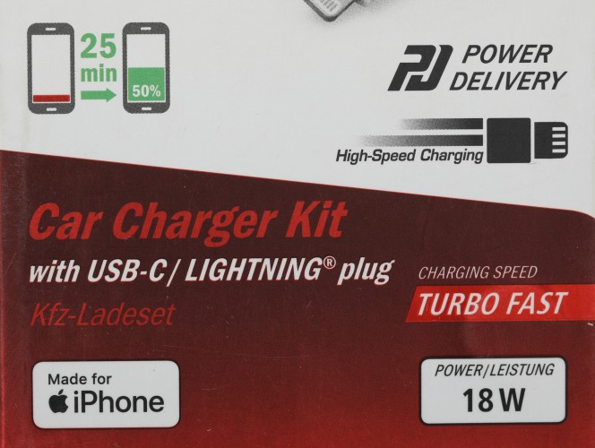 Автомобильное зар./устр. Hama H-183297 3A (PD) USB Type-C для Apple белый (00183297)